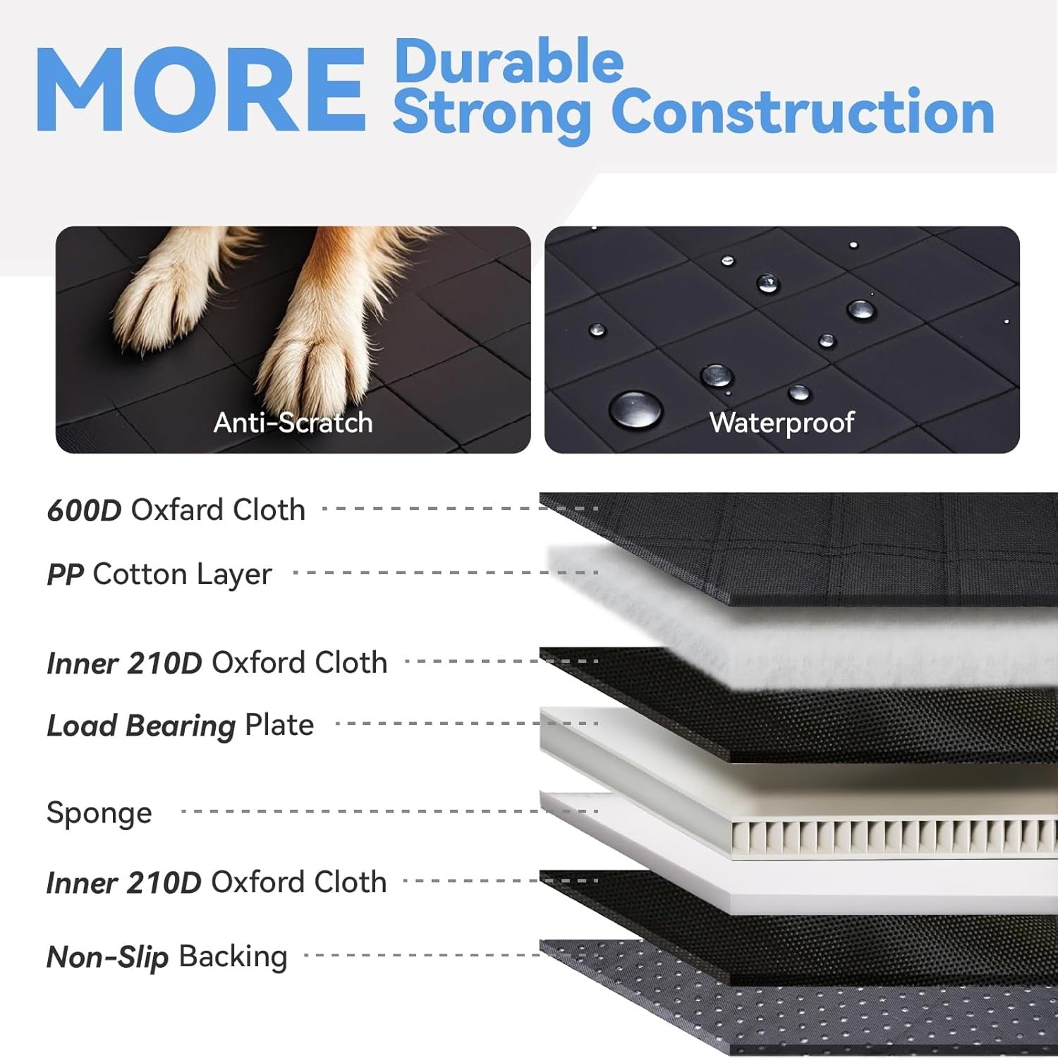 Waterproof High Barrier Dog Car Seat Cover